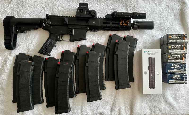 FS/FT CMMG MK4 4.6 H&amp;K 4.6x30mm 8&quot; PDW + extras