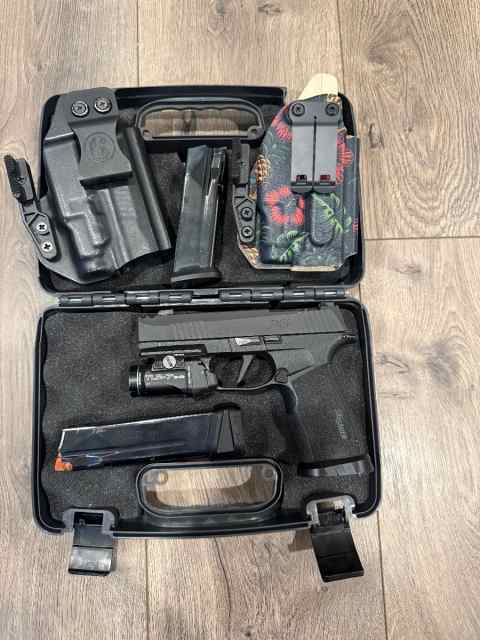 Sig P365 Macro w/ light and holsters