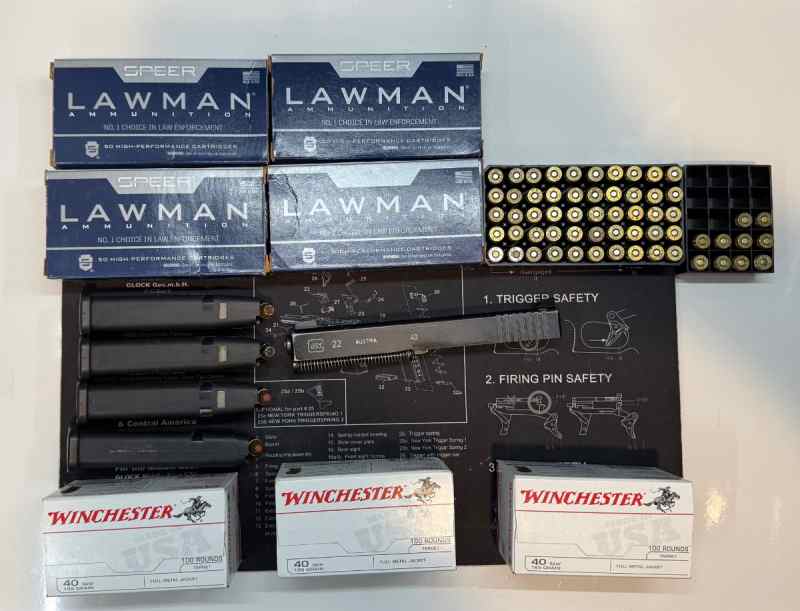 Glock 22 complete slide w/ammo and mags