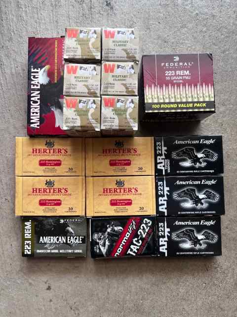 223 Remington 420 rounds ammo mixed brands