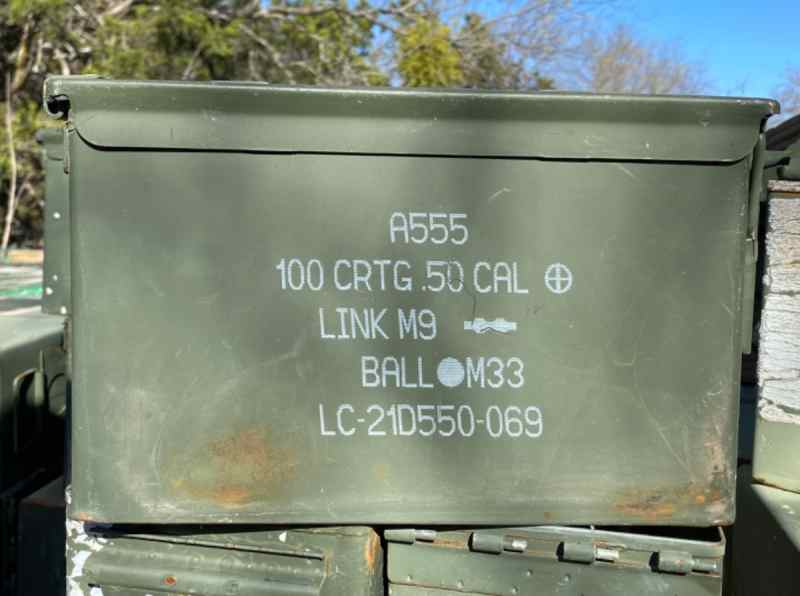 MILITARY ISSUE M2A2 50cal /M19A1 7.62 MM AMMO CANS