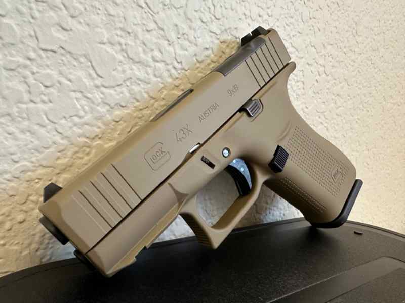 Glock 43X MOS in FDE Cerakote - 9mm - New In Box
