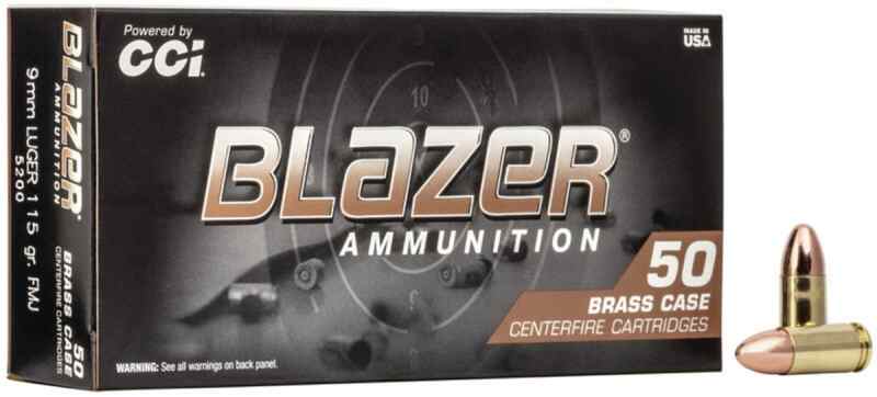 FEDERAL 115gr 9mm FMJ BRASS 1000rd CASE BULK