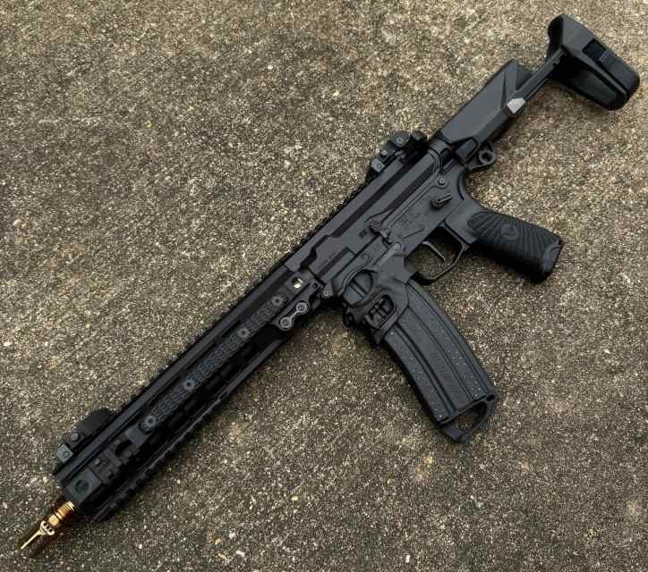 Custom modern AR Pistol 10.5” HBPDW Brace