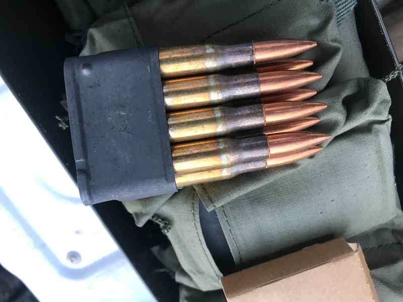 30 M2 Ball. 30-06 Garand clips, Lake City.