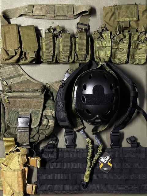 MILITARY TACTICAL RANGE MILSIM TRAINING GEAR..