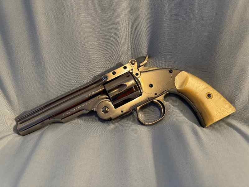 Uberti Model 3 45LC 5in nickel/pearl