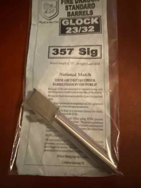 Glock 23 EFK Fire Dragon 357 Sig Barrel