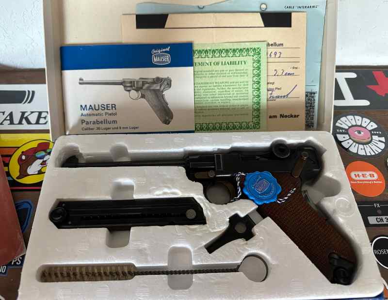 Mauser Parabellum Interarms .30 Luger Pistol