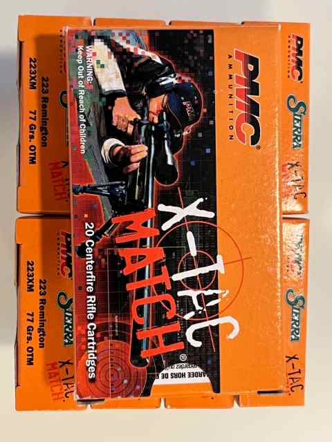 PMC MATCH 77gr 223/556 LWR PRICE NOT SOLD