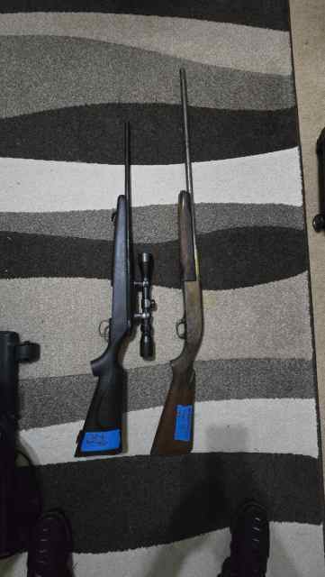 Trade hunting rifle and 12 gauge shotgun