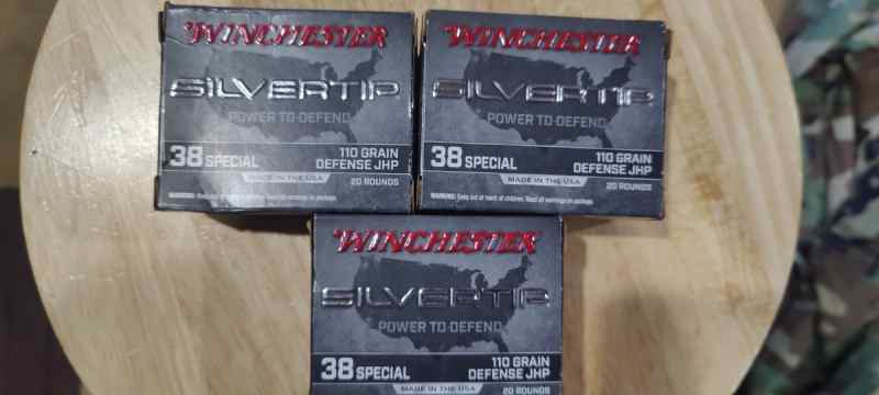 Winchester Silvertip 38 Special 110gr JHP