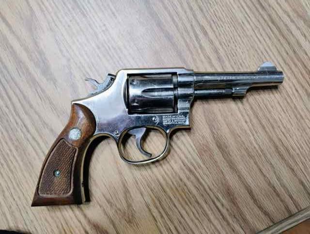 Nickel Smith and Wesson model 10 