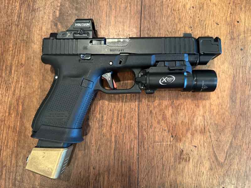 Glock 19 19L Gen 5 RMR cut MOS 407CO  Comp X300