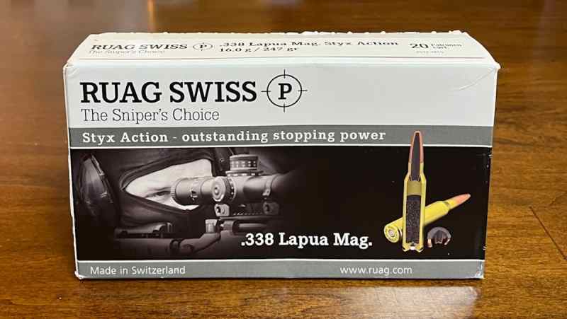 Ruag Swiss Made .338 Lapua 247 Gr Ammo