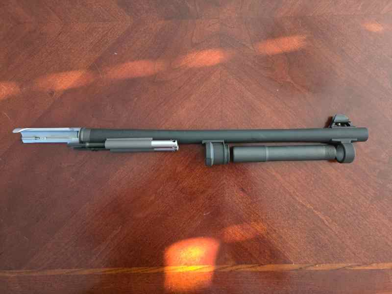 Benelli m4 18.5 barrel w/ mag tube extension