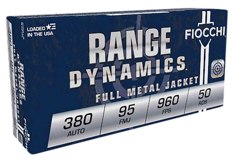 FIOCCHI 380 ACP RANGE DYNAMICS 95GR FMJ 50RD