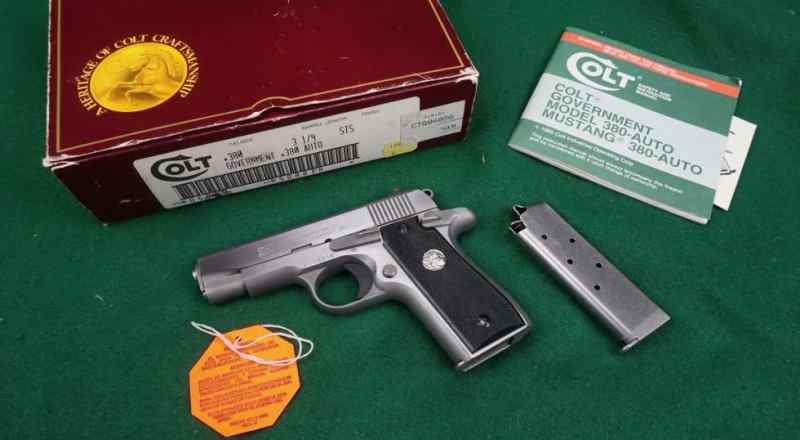 1989 Colt Government 380 STS High Polished Stainle