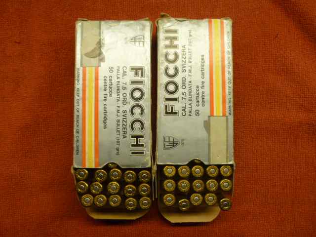 Fiocchi Swiss 7.5 ordinance revolver ammo