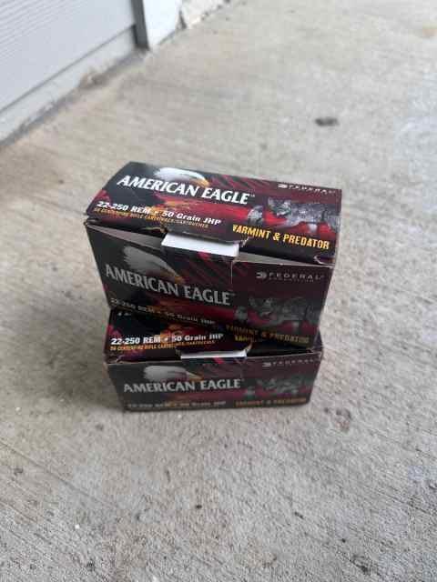 Federal American Eagle 22-250 REM