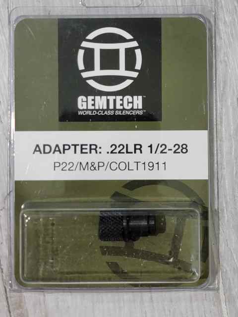 Gemtech .22 thread adapter 1/2-28 P22 Colt 1911-22